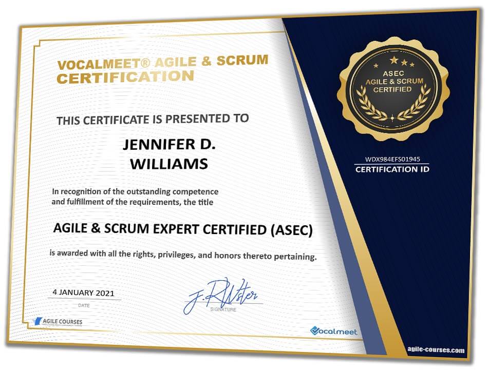 agile scrum certification